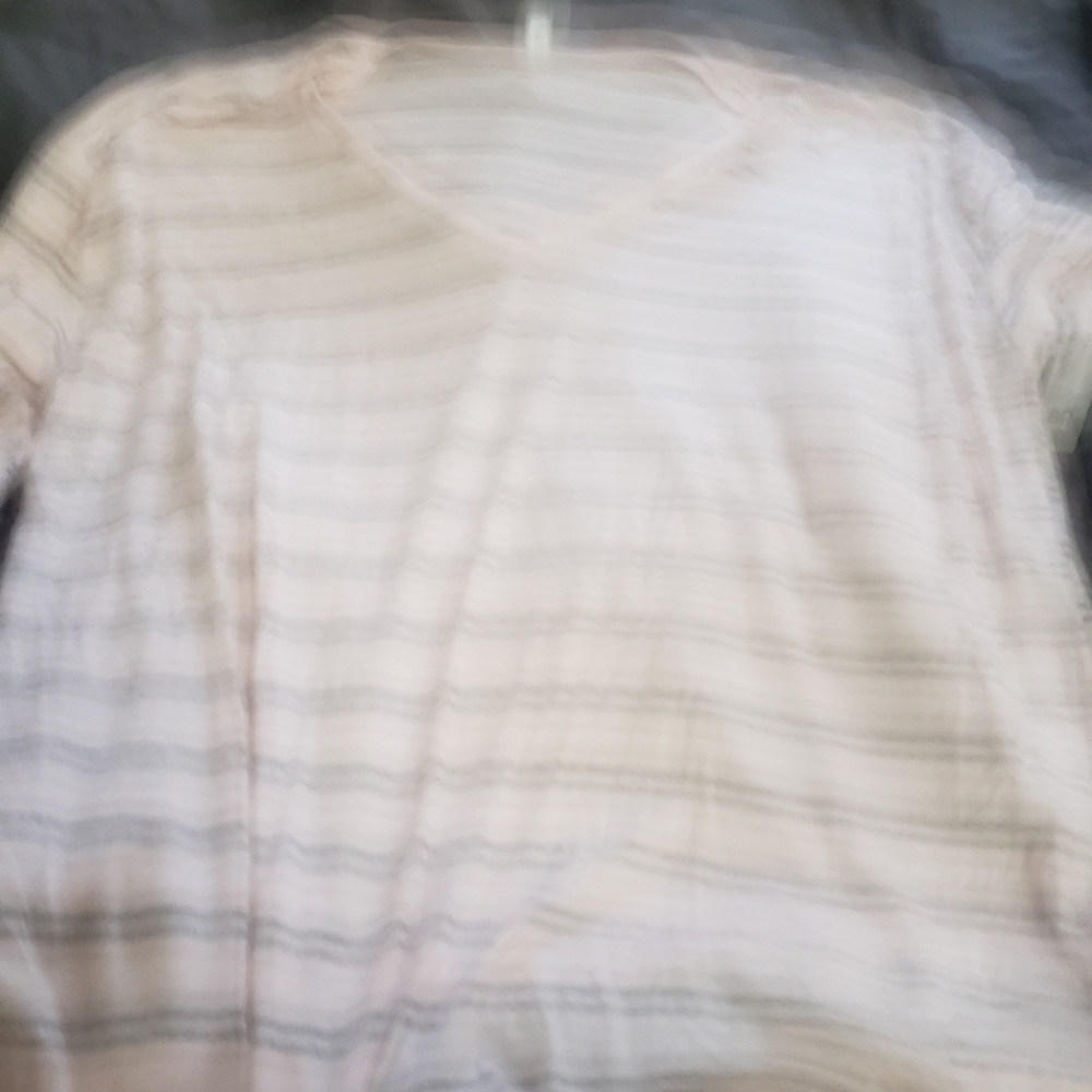 Pink and Gray long sleeve shirt